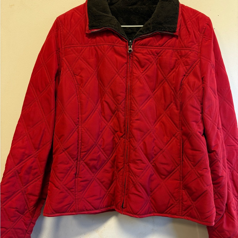 Quilted Red Women's Jacket